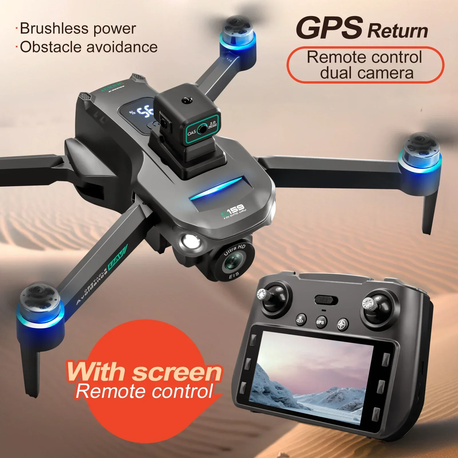 S159 GPS Drone, HD Dual Camera - Drone Camera Hd review and price